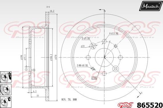 Maxtech 70200114 - Kit riparazione, Pinza freno autozon.pro