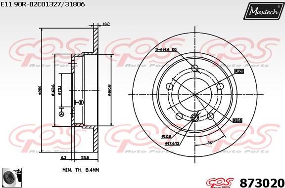 Maxtech 70200112 - Kit riparazione, Pinza freno autozon.pro