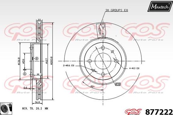 Maxtech 70200861 - Kit riparazione, Pinza freno autozon.pro