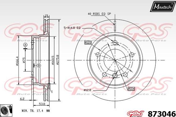 Maxtech 70200806 - Kit riparazione, Pinza freno autozon.pro