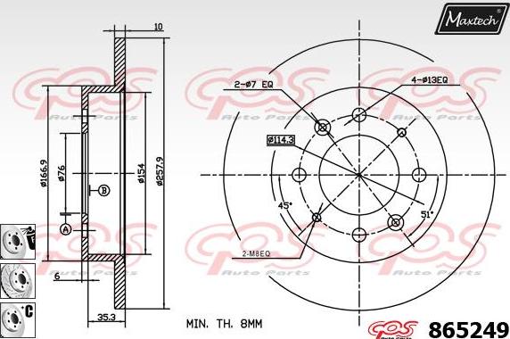 Maxtech 873056 - Discofreno autozon.pro