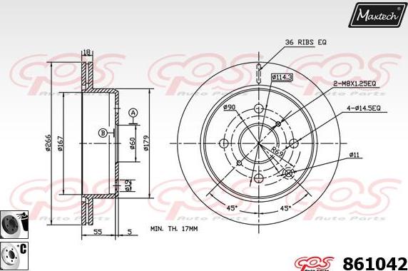 Maxtech 70200816 - Kit riparazione, Pinza freno autozon.pro