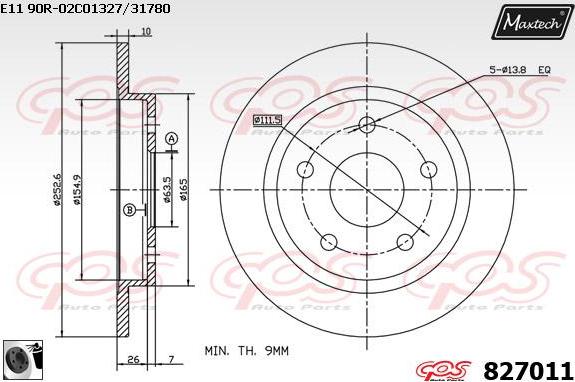 Maxtech 70200820 - Kit riparazione, Pinza freno autozon.pro