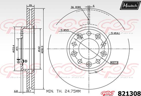 Maxtech 70200872 - Kit riparazione, Pinza freno autozon.pro