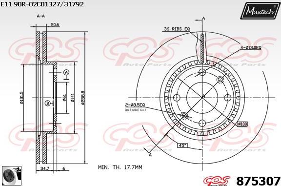 Maxtech 70200399 - Kit riparazione, Pinza freno autozon.pro