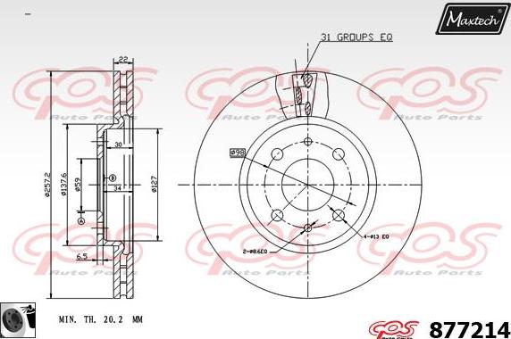 Maxtech 70200384 - Kit riparazione, Pinza freno autozon.pro