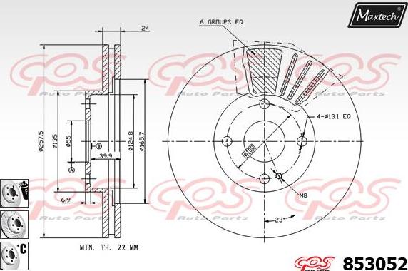 Maxtech 70200409 - Kit riparazione, Pinza freno autozon.pro