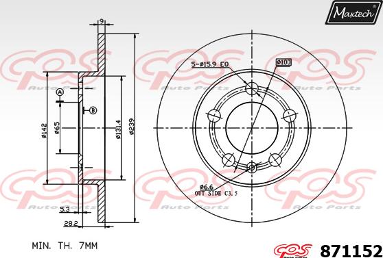 Maxtech 70200322 - Kit riparazione, Pinza freno autozon.pro