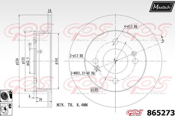 Maxtech 70200248 - Kit riparazione, Pinza freno autozon.pro