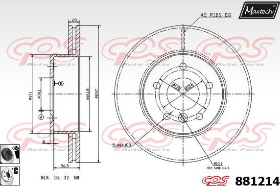 Maxtech 70200253 - Kit riparazione, Pinza freno autozon.pro