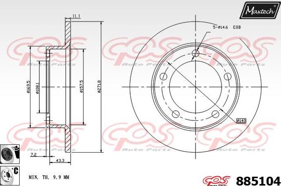 Maxtech 70200252 - Kit riparazione, Pinza freno autozon.pro