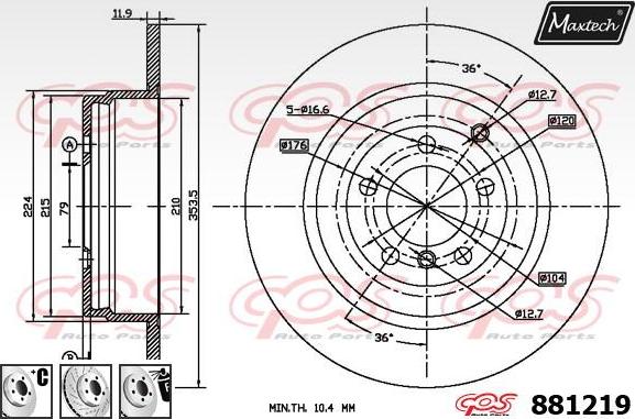 Maxtech 70200257 - Kit riparazione, Pinza freno autozon.pro