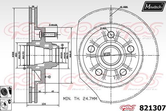 Maxtech 70200264 - Kit riparazione, Pinza freno autozon.pro