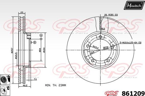 Maxtech 70200200 - Kit riparazione, Pinza freno autozon.pro