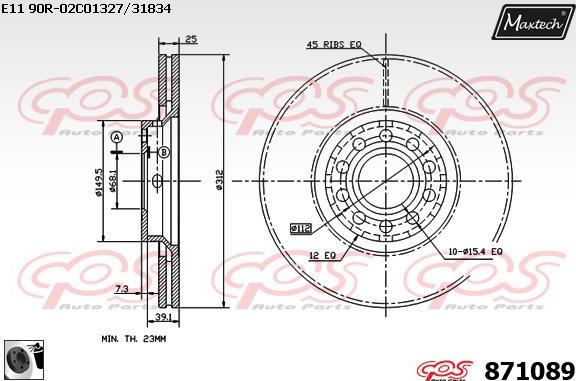 Maxtech 70200208 - Kit riparazione, Pinza freno autozon.pro