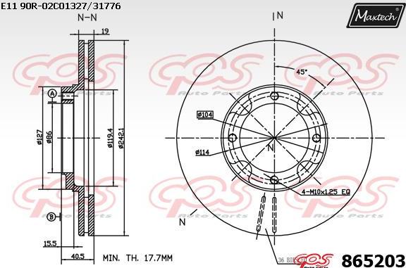 Maxtech 70200236 - Kit riparazione, Pinza freno autozon.pro