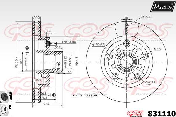 Maxtech 70200270 - Kit riparazione, Pinza freno autozon.pro