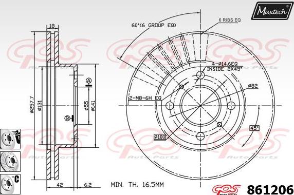 Maxtech 72942008 - Pistone, Pinza freno autozon.pro