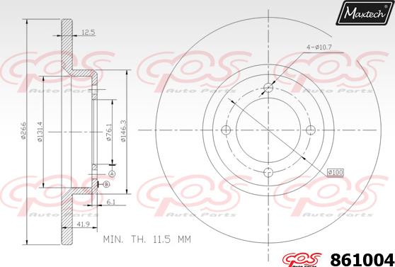 Maxtech 70200716 - Kit riparazione, Pinza freno autozon.pro