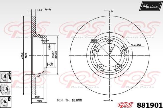 Maxtech 70200717 - Kit riparazione, Pinza freno autozon.pro