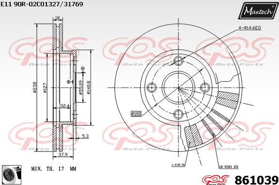 Maxtech 70203049 - Kit riparazione, Pinza freno autozon.pro