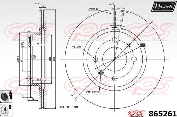 Maxtech 70203045 - Kit riparazione, Pinza freno autozon.pro