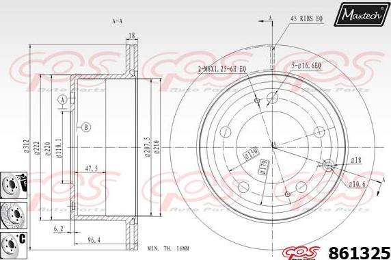 Maxtech 70203041 - Kit riparazione, Pinza freno autozon.pro