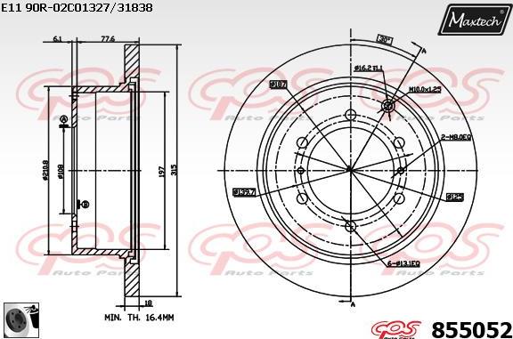 Maxtech 70203052 - Kit riparazione, Pinza freno autozon.pro