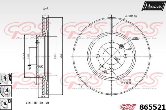 Maxtech 873510 - Discofreno autozon.pro