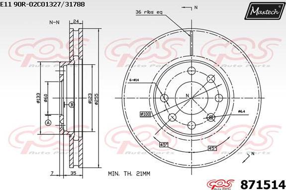 Maxtech 71810064 - Perno di guida, Pinza freno autozon.pro