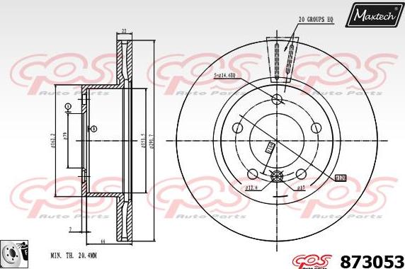 Maxtech 71810065 - Perno di guida, Pinza freno autozon.pro