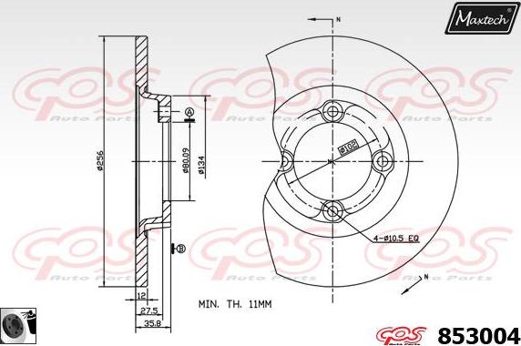 Maxtech 71810009 - Perno di guida, Pinza freno autozon.pro