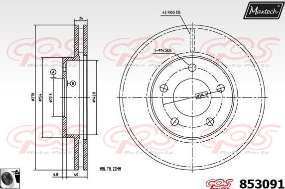 Maxtech 71810032 - Perno di guida, Pinza freno autozon.pro