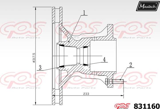 Maxtech 71810027 - Perno di guida, Pinza freno autozon.pro