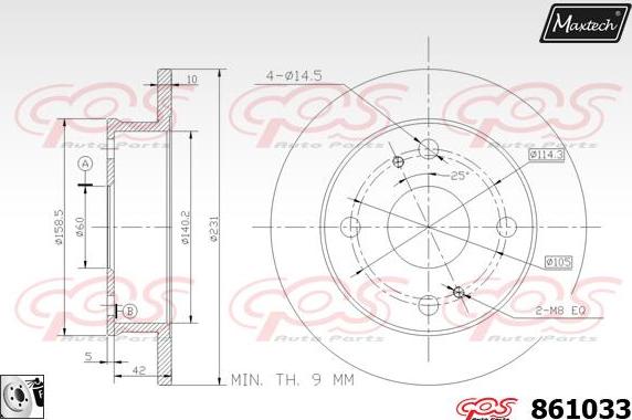 Maxtech 71810146 - Perno di guida, Pinza freno autozon.pro