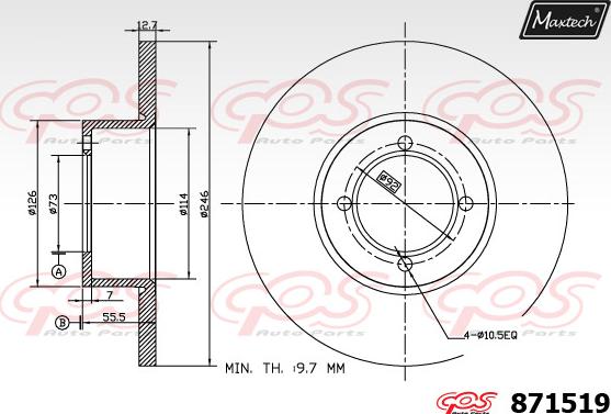 Maxtech 71810169 - Perno di guida, Pinza freno autozon.pro