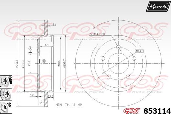 Maxtech 71810166 - Perno di guida, Pinza freno autozon.pro