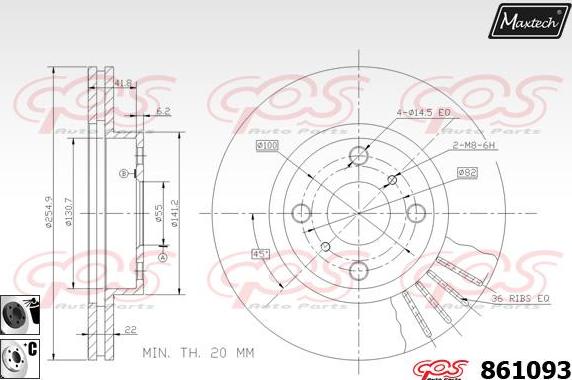 Maxtech 71810173 - Perno di guida, Pinza freno autozon.pro