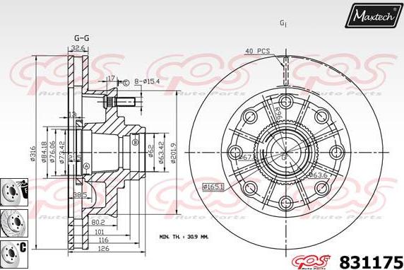 Maxtech 827009 - Discofreno autozon.pro