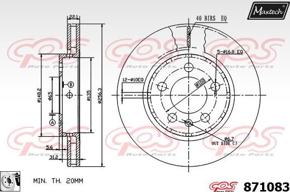 Maxtech 71810220 - Perno di guida, Pinza freno autozon.pro