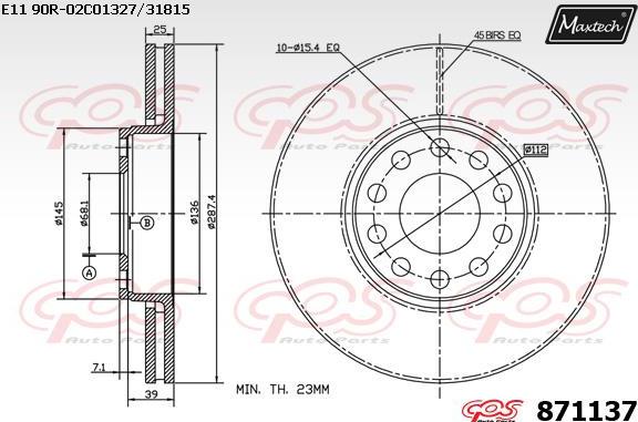 Maxtech 71810277 - Perno di guida, Pinza freno autozon.pro