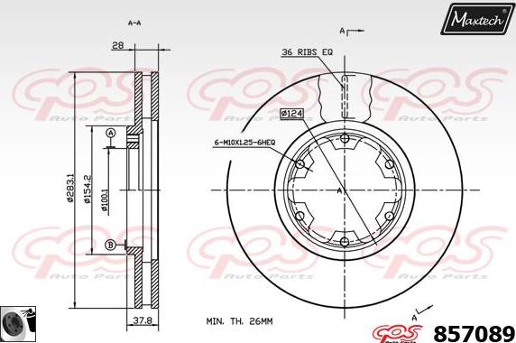 Maxtech 72944028 - Pistone, Pinza freno autozon.pro