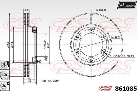 Maxtech 861228 - Discofreno autozon.pro