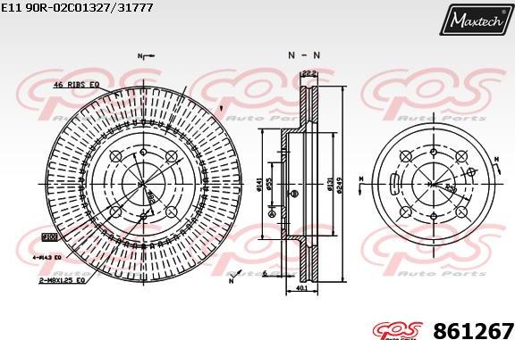 Maxtech 72945009 - Pistone, Pinza freno autozon.pro