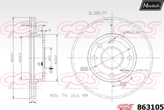 Maxtech 72945004 - Pistone, Pinza freno autozon.pro