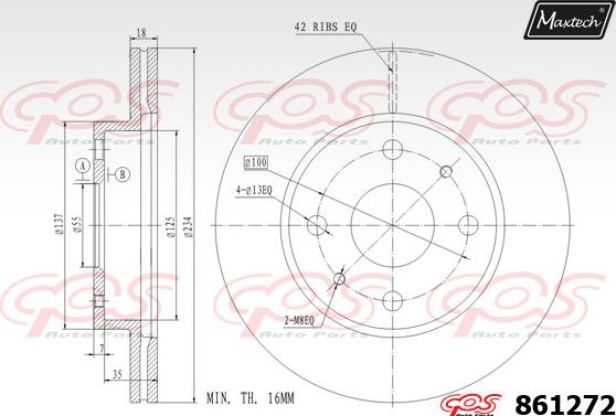 Maxtech 72945008 - Pistone, Pinza freno autozon.pro