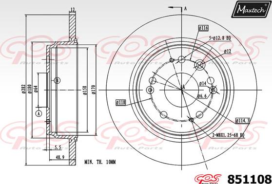 Maxtech 72945014 - Pistone, Pinza freno autozon.pro