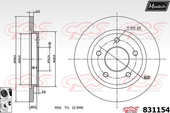 Maxtech 72945029 - Pistone, Pinza freno autozon.pro