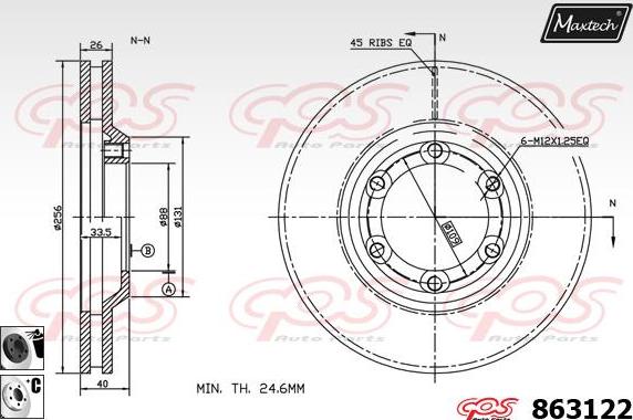 Maxtech 72946003 - Pistone, Pinza freno autozon.pro