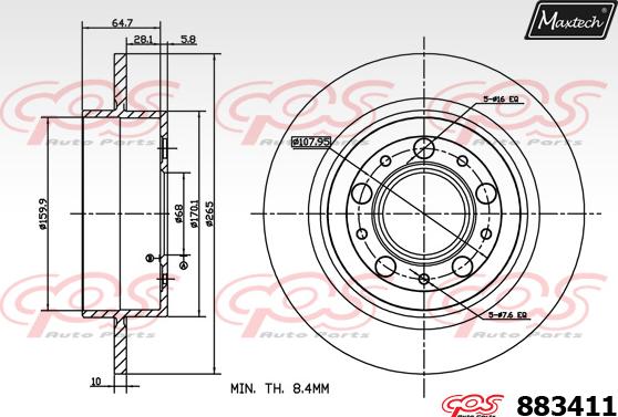 Maxtech 72940005 - Pistone, Pinza freno autozon.pro